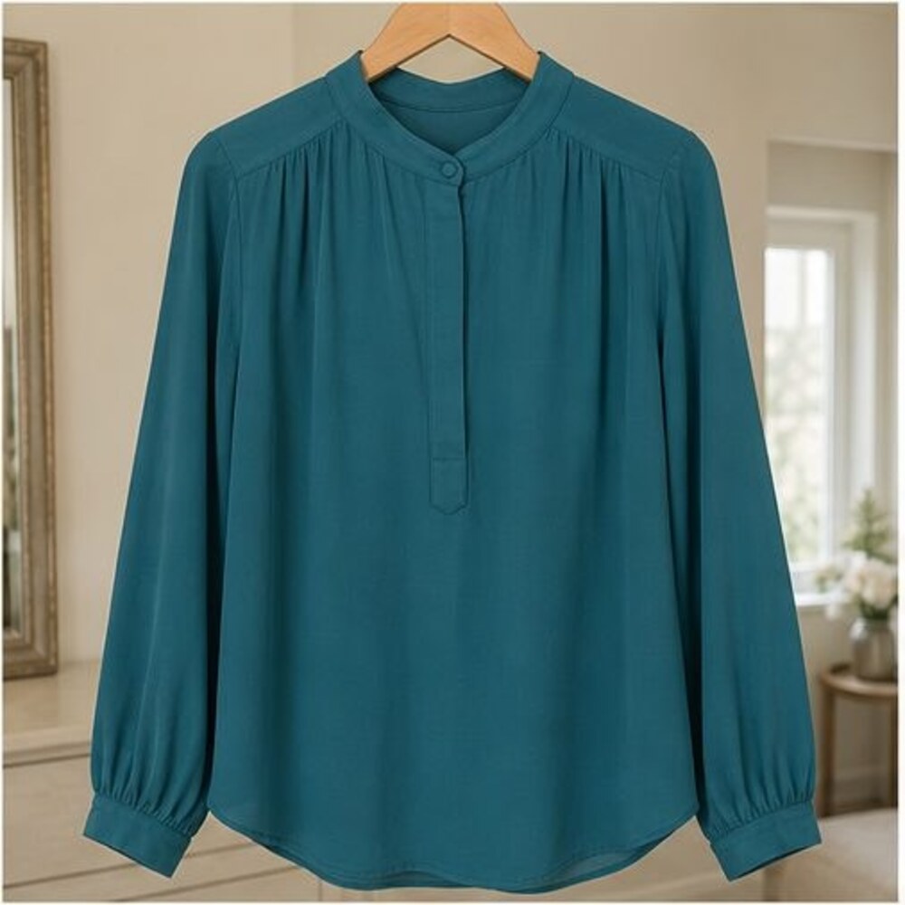 Lilac Ruffle Blouse